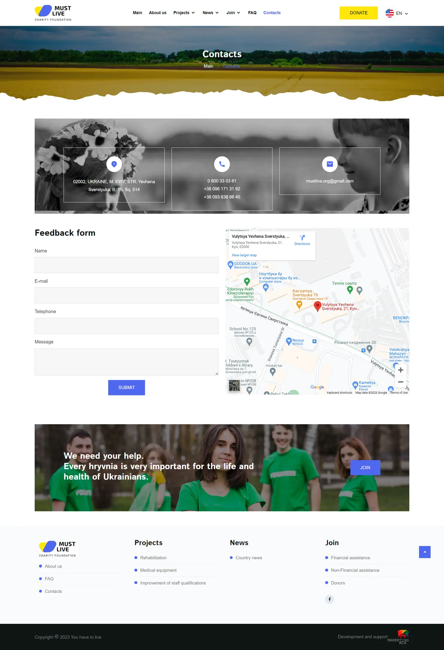 FUND MUST LIVE (Treba Zhyty) — Marketing MIX case screenshot 2