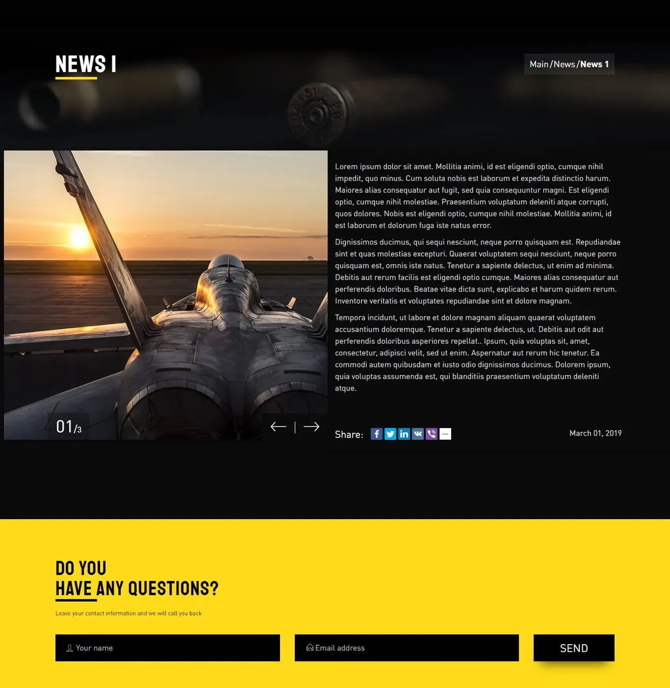 Furkan Defense — website design for FDI Group — project screenshot 2